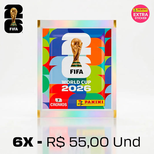 6x Envelopes Selecionados com Extra Sticker Garantida Oficial FIFA World Cup 2026™
