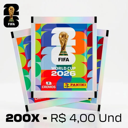 Kit Com 200x Envelopes Oficial FIFA World Cup 2026™