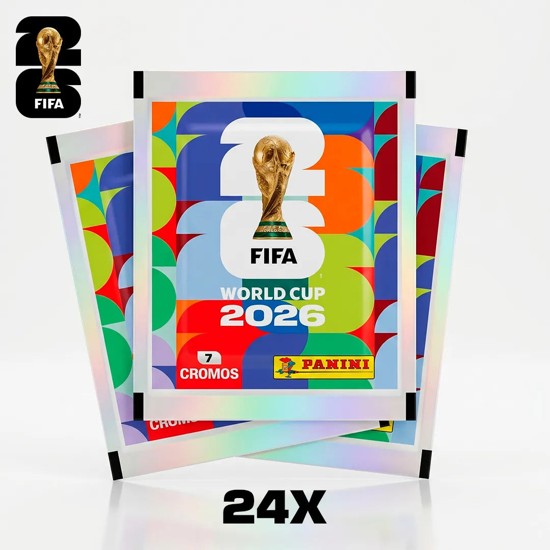 Kit Completo Oficial 24x Envelopes com Álbum, Box Premium, Porta Figurinhas Oficial FIFA World Cup 2026™