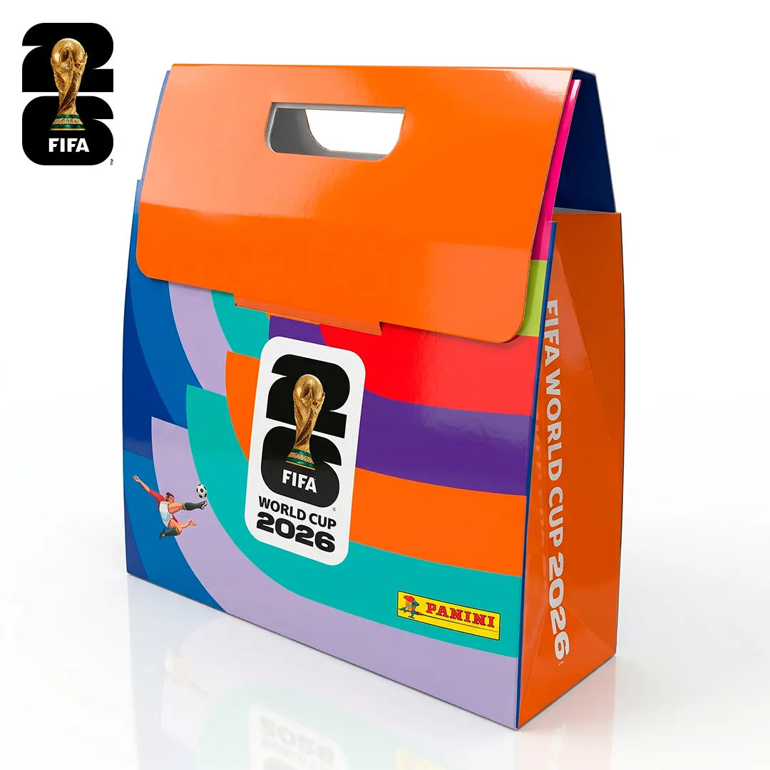 Kit Completo Oficial 24x Envelopes com Álbum, Box Sacola, Porta Figurinhas Oficial FIFA World Cup 2026™